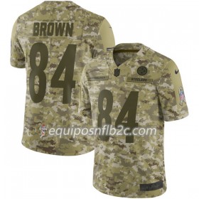 Camiseta Hombre NFL Pittsburgh Steelers BROWN 84 Nike Salute to Service